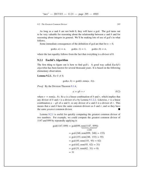 Mathematics for Computer Science