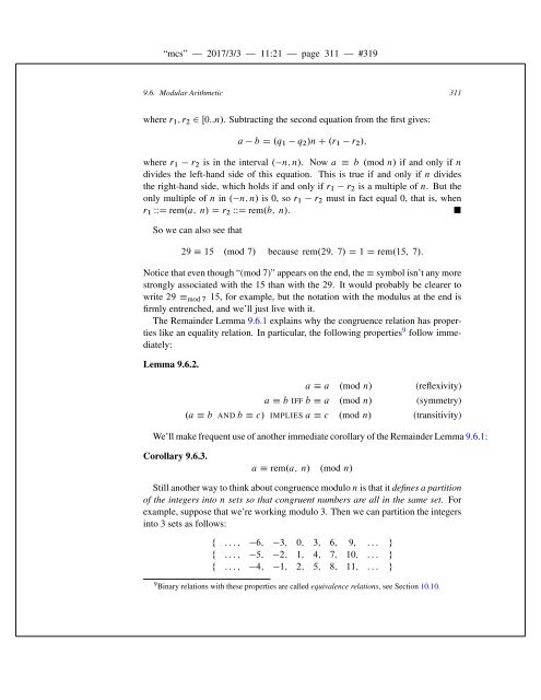 Mathematics for Computer Science