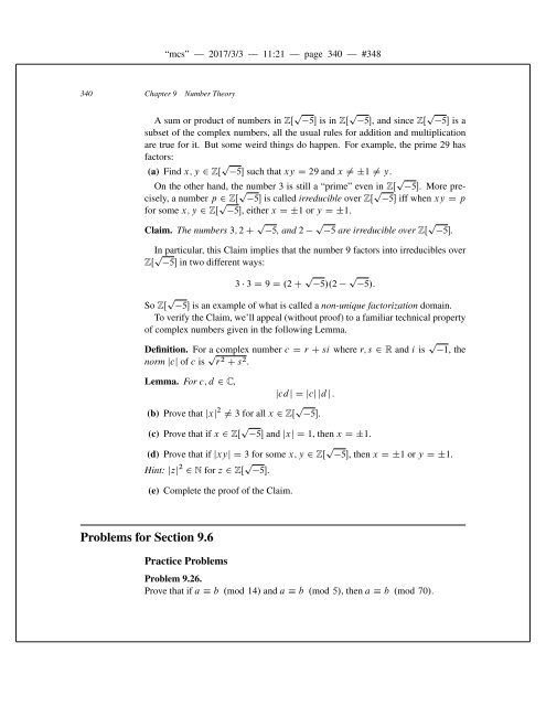 Mathematics for Computer Science