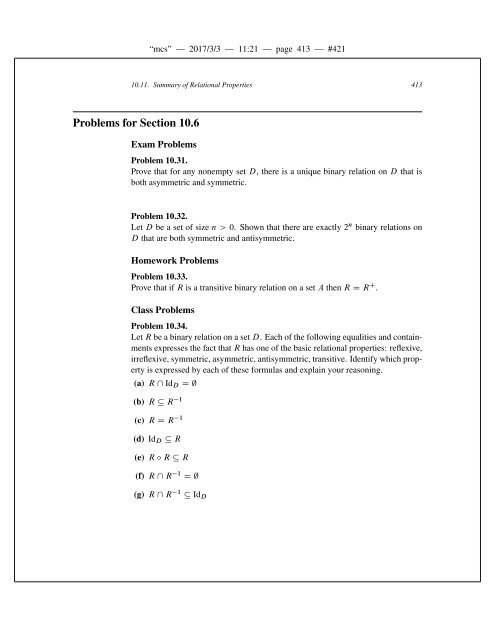 Mathematics for Computer Science