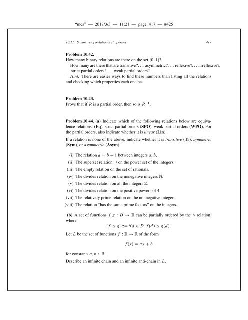 Mathematics for Computer Science