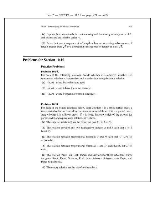 Mathematics for Computer Science