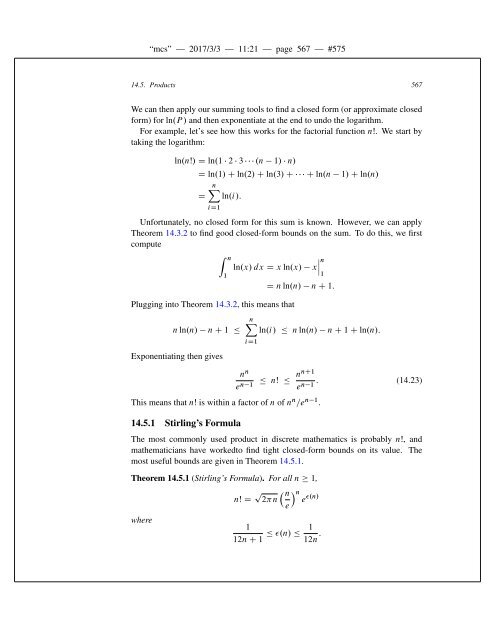 Mathematics for Computer Science