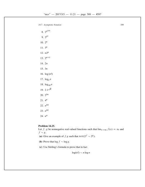 Mathematics for Computer Science