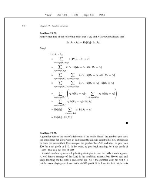 Mathematics for Computer Science