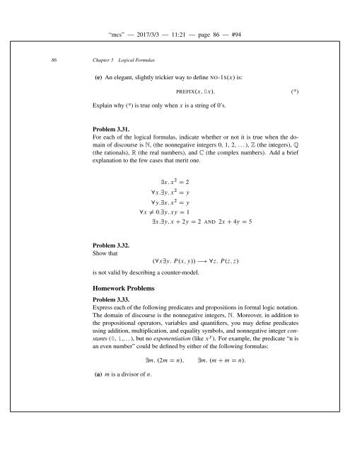 Mathematics for Computer Science