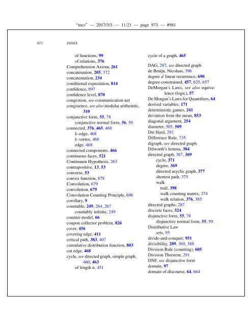 Mathematics for Computer Science