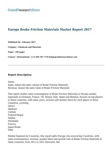 europe-brake-friction-materials