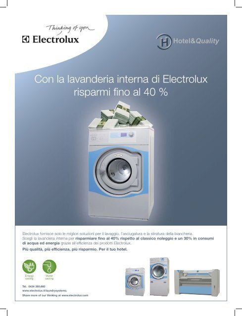 Hotel Domani - ELECTROLUX LAUNDRY