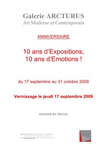 Galerie ARCTURUS - Art11.com