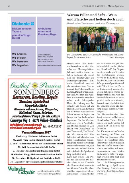Weilroder Gazette März/April 2017