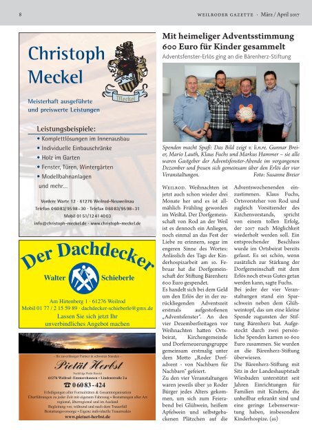 Weilroder Gazette März/April 2017