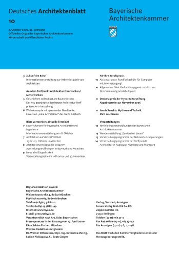architektenkammer bayern deutsches architektenblatt 10 bayerische mitgliedsbeitrag 2015 architektenkammer bayern deutsches architektenblatt 10 bayerische mitgliedsbeitrag 2015