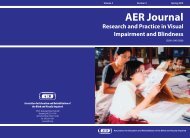 Association for Education and Rehabilitation of the Blind - AER Online