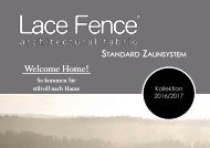 LACE FENCE Standard Zaunsystem 2017 