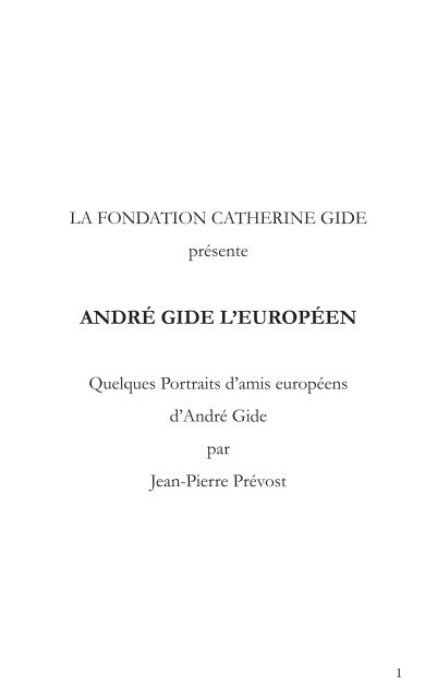 André-Gide-l-européen