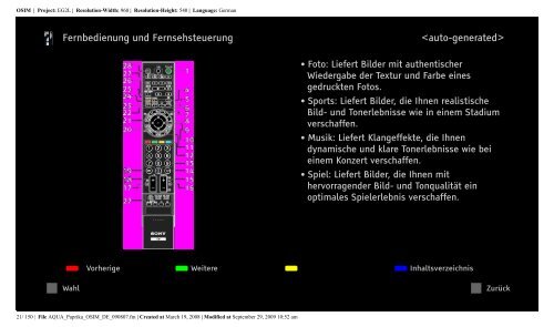 Sony KDL-46Z5800 - KDL-46Z5800 Istruzioni per l'uso Tedesco