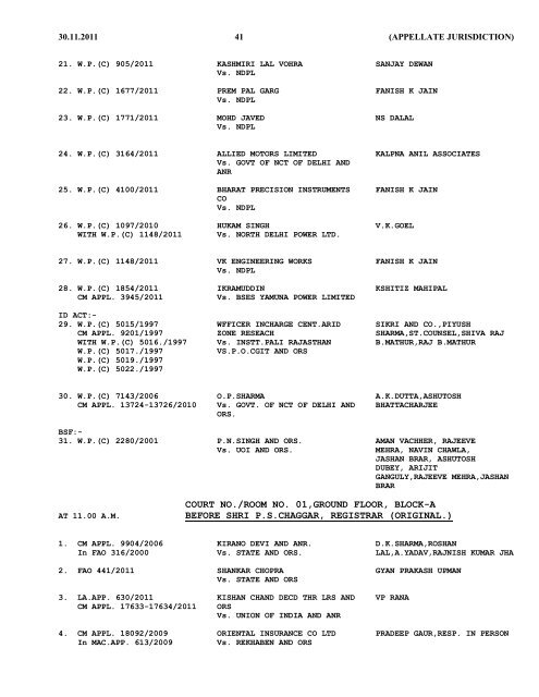 crl. appeals - Delhi High Court