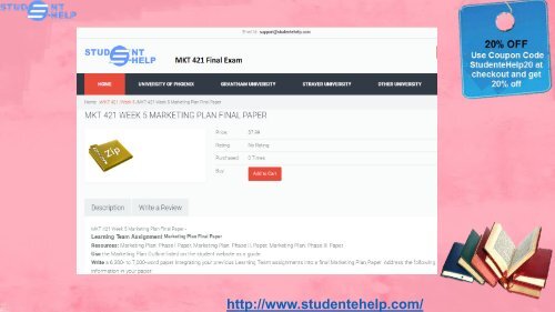 UOP MKT 421 Final Exam Answers for questions of Marketing Research Paper