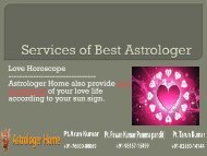 Services of Astrologer Home - The Best Astrologer - Part 3