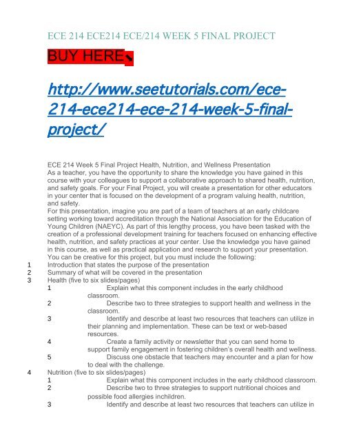 ECE 214 ECE214 ECE:214 WEEK 5 FINAL PROJECT