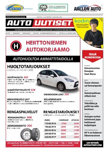 Pääkaupunkiseudun Autouutiset 03-2017,  Itä-Etelä painos