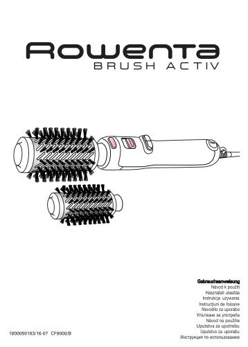 Rowenta BRUSH ACTIV CF9000 - BRUSH ACTIV CF9000 Deutsch