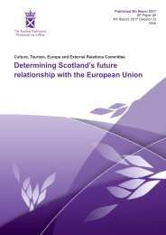 Determining Scotland’s future relationship with the European Union