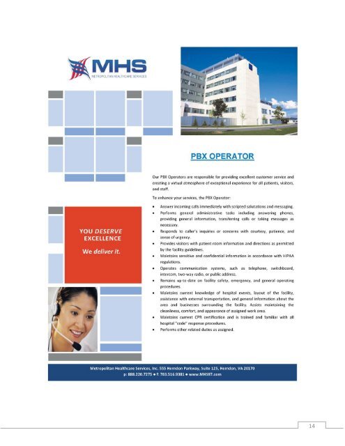 MHS Service Line Brochure