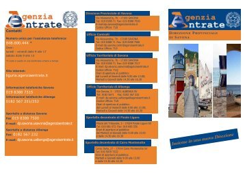 Insieme in una nuova Direzione - Liguria - Agenzia delle Entrate