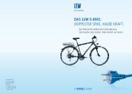 DAS LEW E-BIKE: DOPPELTER SPA , HALBE KRAFT.