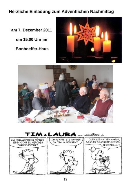 Weihnachten 2011 - Evangelische Kirchengemeinde Kinzenbach