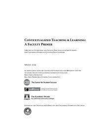 Contextualized Teaching & Learning: A Faculty Primer