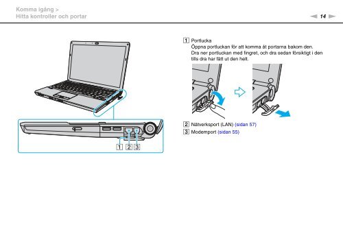 Sony VGN-SR59TG - VGN-SR59TG Istruzioni per l'uso Svedese