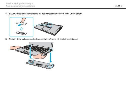 Sony VGN-SR59TG - VGN-SR59TG Istruzioni per l'uso Svedese