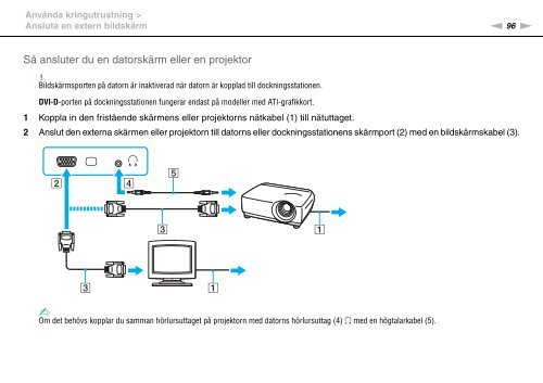 Sony VGN-SR59TG - VGN-SR59TG Istruzioni per l'uso Svedese