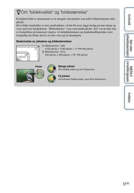 Sony DSC-T99D - DSC-T99D Istruzioni per l'uso Norvegese