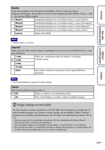 Sony DSC-T99D - DSC-T99D Istruzioni per l'uso Norvegese