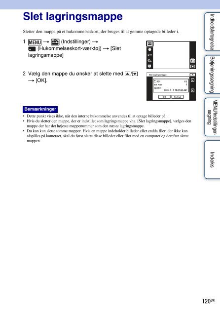 Sony DSC-T99D - DSC-T99D Istruzioni per l'uso Danese