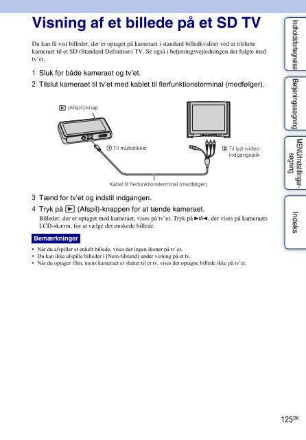 Sony DSC-T99D - DSC-T99D Istruzioni per l'uso Danese