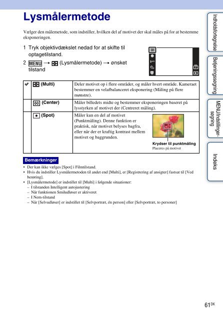 Sony DSC-T99D - DSC-T99D Istruzioni per l'uso Danese