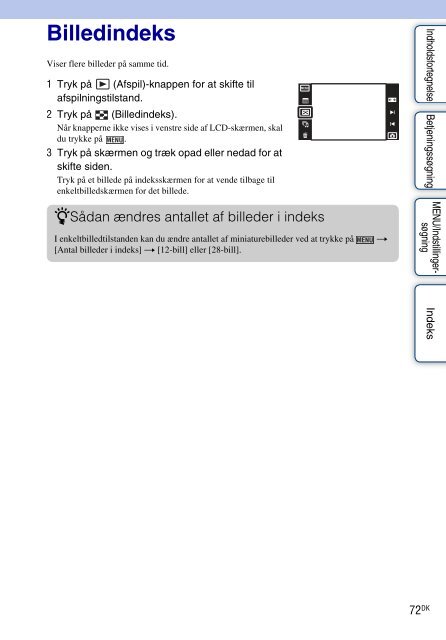 Sony DSC-T99D - DSC-T99D Istruzioni per l'uso Danese