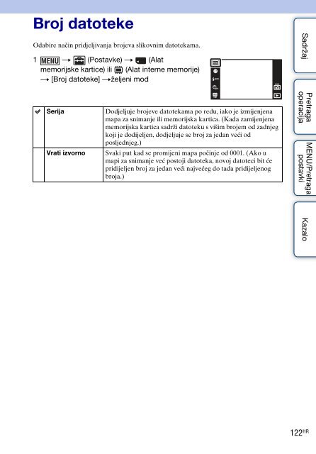 Sony DSC-T99D - DSC-T99D Istruzioni per l'uso Croato