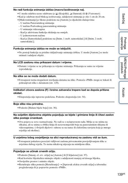 Sony DSC-T99D - DSC-T99D Istruzioni per l'uso Croato