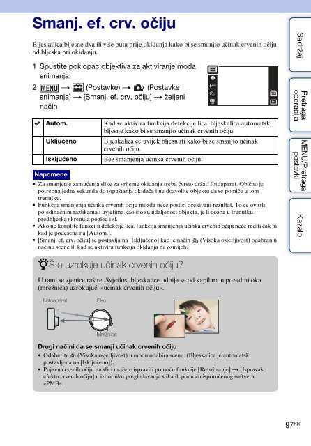 Sony DSC-T99D - DSC-T99D Istruzioni per l'uso Croato