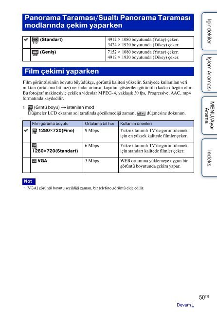 Sony DSC-T99D - DSC-T99D Istruzioni per l'uso Turco