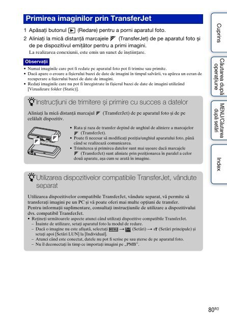 Sony DSC-T99D - DSC-T99D Istruzioni per l'uso Rumeno