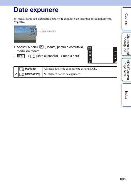 Sony DSC-T99D - DSC-T99D Istruzioni per l'uso Rumeno