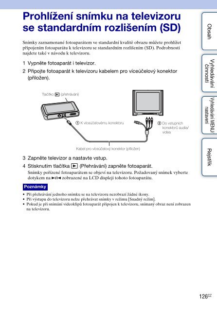 Sony DSC-T99D - DSC-T99D Istruzioni per l'uso Ceco