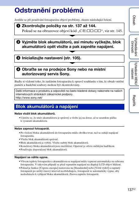 Sony DSC-T99D - DSC-T99D Istruzioni per l'uso Ceco